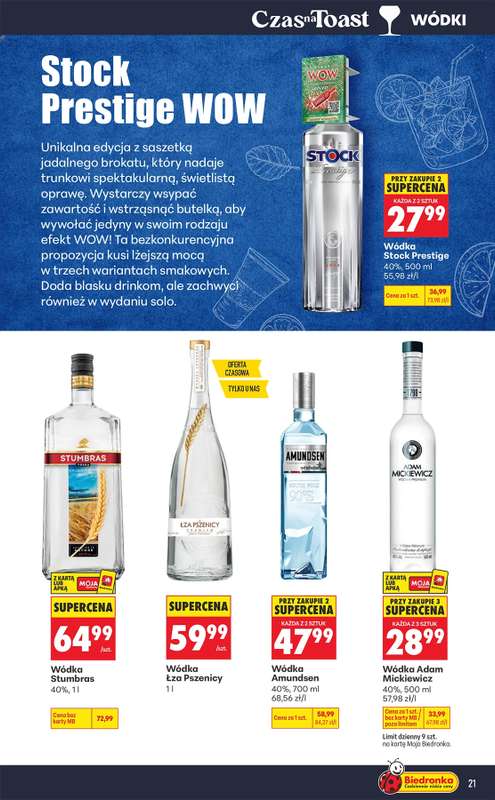 Biedronka - gazetka promocyjna Czas na toast od poniedziałku 07.09 do soboty 19.09 - strona 21
