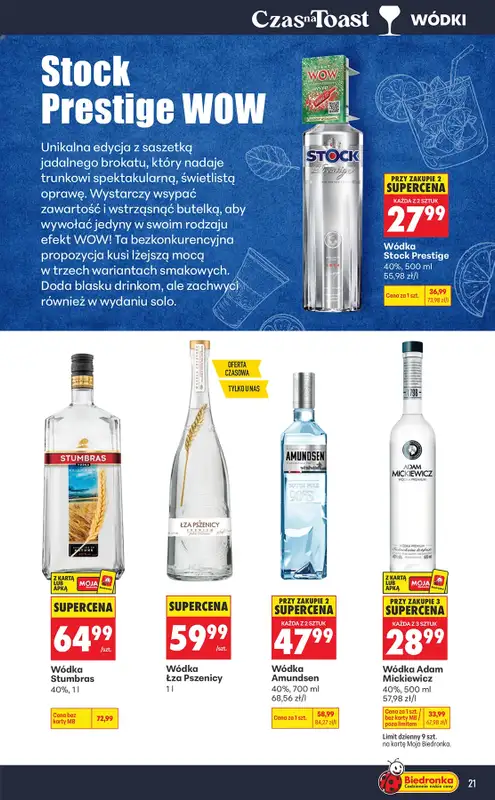 Biedronka - gazetka promocyjna Czas na toast od poniedziałku 07.09 do soboty 19.09 - strona 21