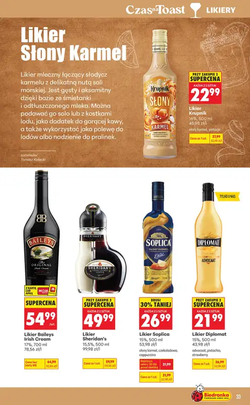 Biedronka - gazetka promocyjna Czas na toast od poniedziałku 07.09 do soboty 19.09 - strona 33