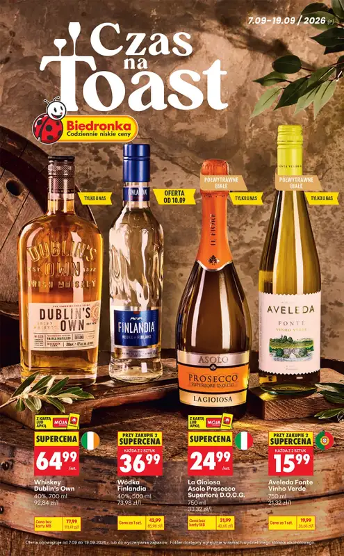 Biedronka - gazetka promocyjna Czas na toast  