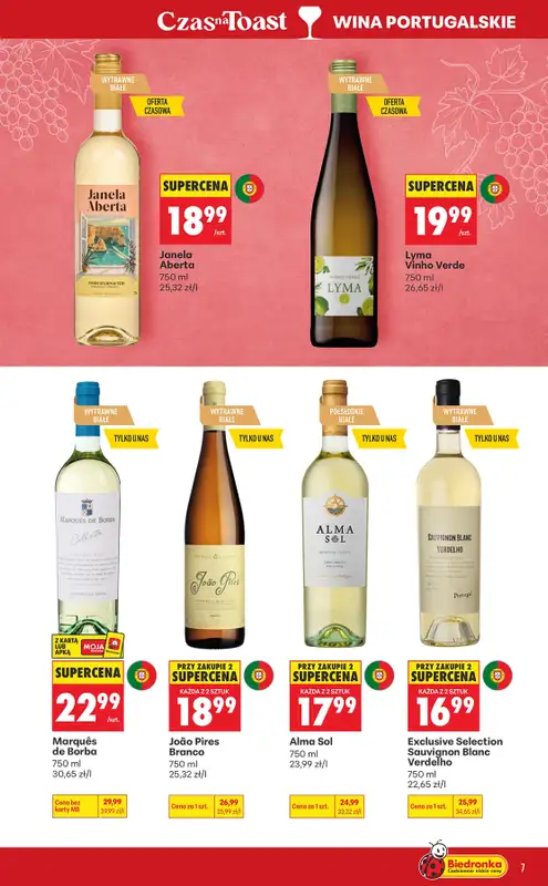 Biedronka - gazetka promocyjna Czas na toast od poniedziałku 07.09 do soboty 19.09 - strona 7