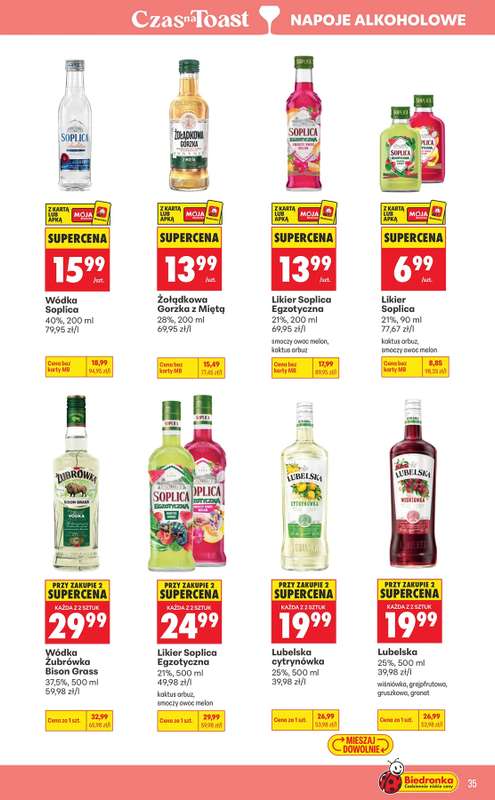 Biedronka - gazetka promocyjna Czas na toast od poniedziałku 07.09 do soboty 19.09 - strona 35