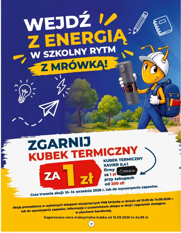 PSB Mrówka - gazetka promocyjna Gazetka od czwartku 10.09 do soboty 19.09 - strona 26