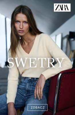 Zara - gazetka promocyjna Swetry damskie od poniedziałku 07.09 