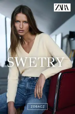 Zara - gazetka promocyjna Swetry damskie od poniedziałku 07.09 