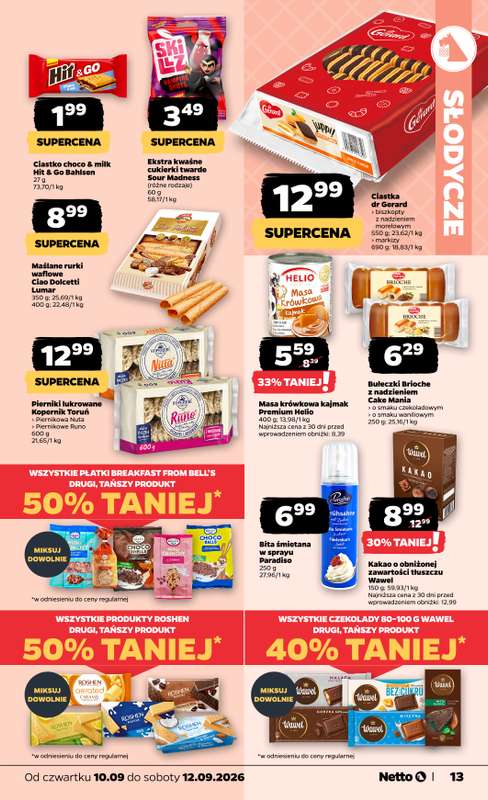 Netto - gazetka promocyjna Gazetka Spożywcza od czwartku 10.09 do soboty 12.09 - strona 13