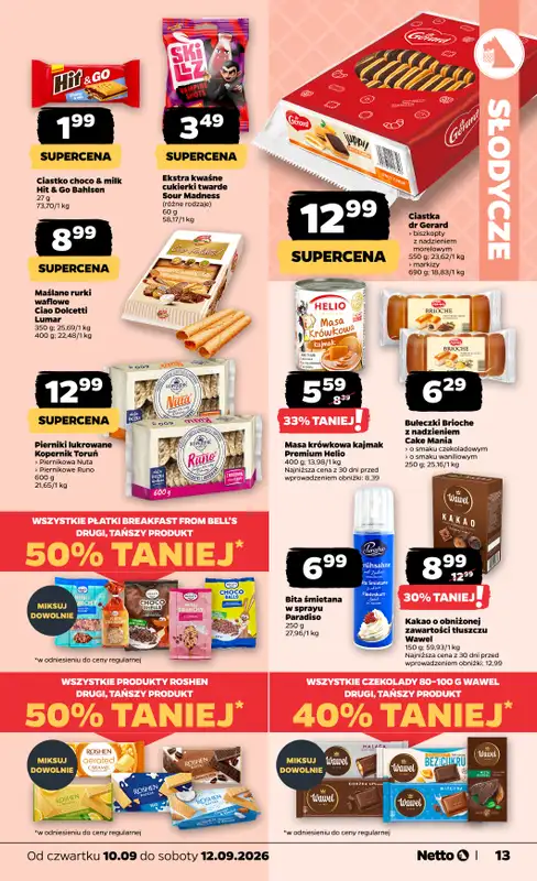 Netto - gazetka promocyjna Gazetka Spożywcza od czwartku 10.09 do soboty 12.09 - strona 13