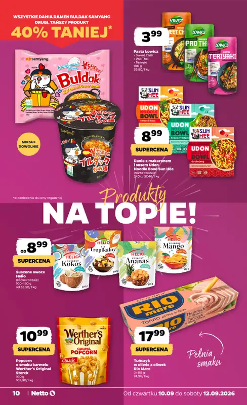 Netto - gazetka promocyjna Gazetka Spożywcza od czwartku 10.09 do soboty 12.09 - strona 10