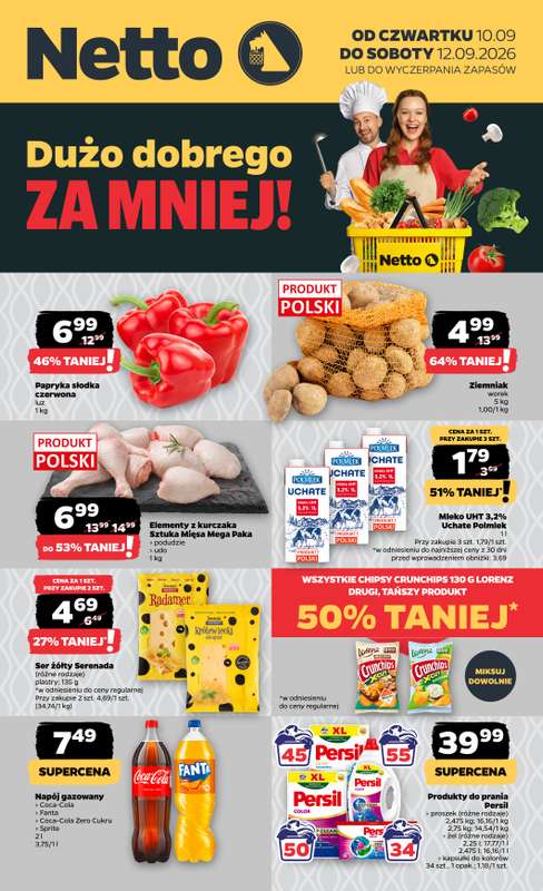 Netto - gazetka promocyjna Gazetka Spożywcza od czwartku 10.09 do soboty 12.09