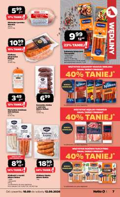 Netto - gazetka promocyjna Gazetka Spożywcza od czwartku 10.09 do soboty 12.09 - strona 7
