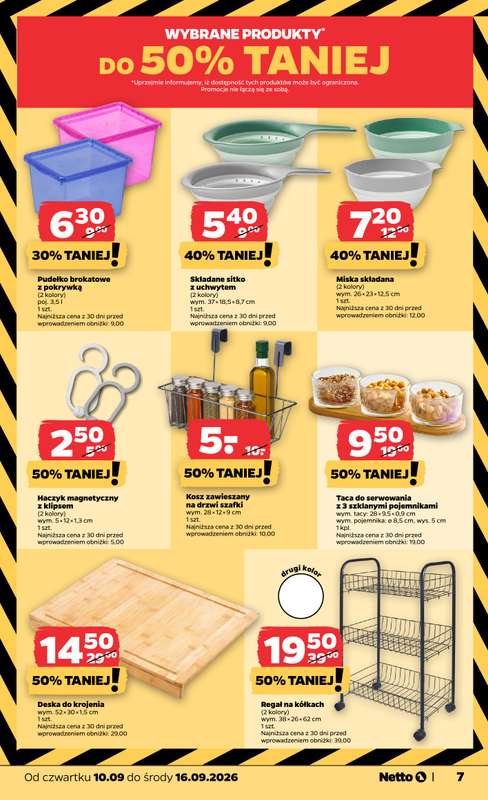 Netto - gazetka promocyjna Inspiracje tygodnia Survival od czwartku 10.09 do środy 16.09 - strona 7