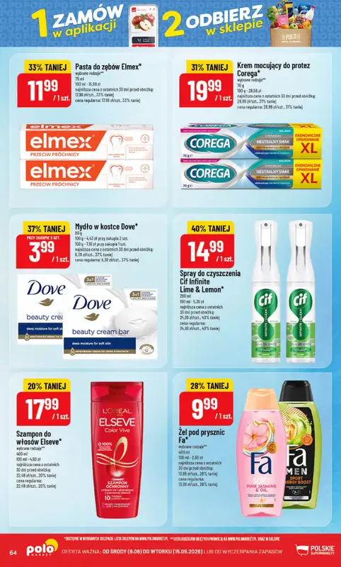 POLOmarket - gazetka promocyjna Gazetka od środy 09.09 do wtorku 15.09 - strona 64