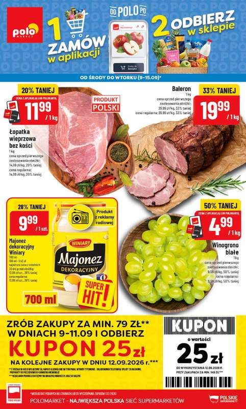 POLOmarket - gazetka promocyjna Gazetka od środy 09.09 do wtorku 15.09