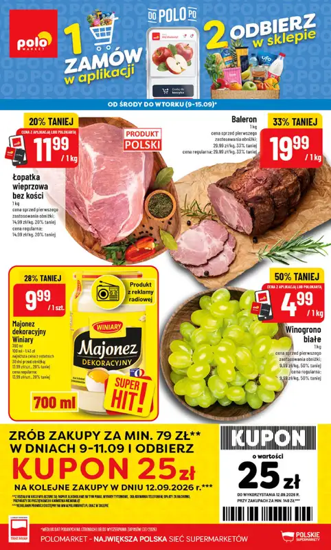 POLOmarket - gazetka promocyjna Gazetka od środy 09.09 do wtorku 15.09