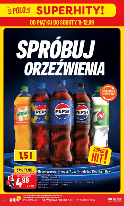 POLOmarket - gazetka promocyjna Gazetka od środy 09.09 do wtorku 15.09 - strona 14