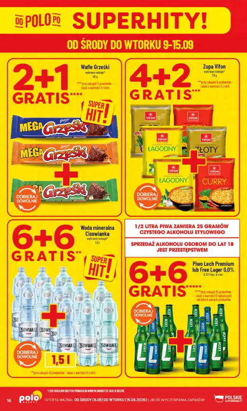 POLOmarket - gazetka promocyjna Gazetka od środy 09.09 do wtorku 15.09 - strona 16