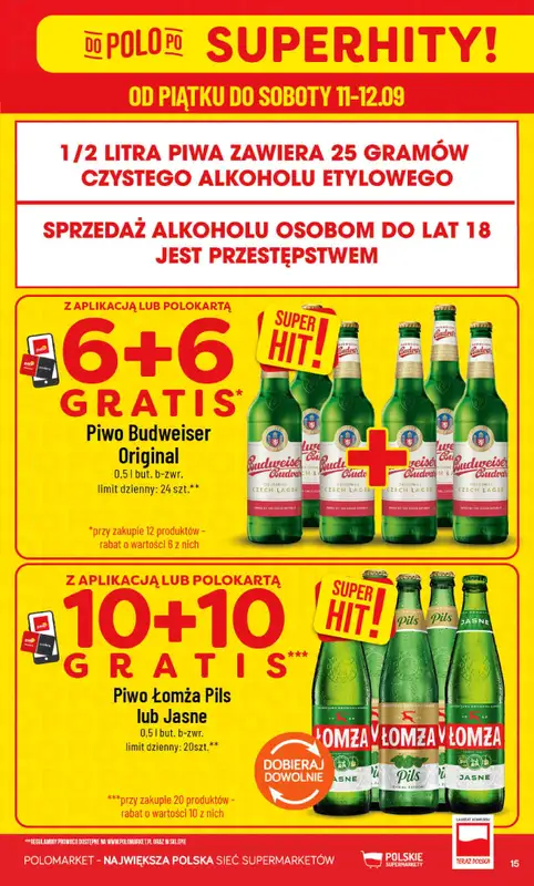 POLOmarket - gazetka promocyjna Gazetka od środy 09.09 do wtorku 15.09 - strona 15