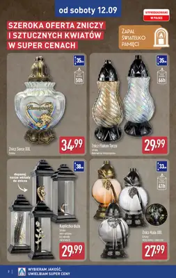 Aldi - gazetka promocyjna Światełko pamięci od soboty 12.09 do soboty 12.09 - strona 2