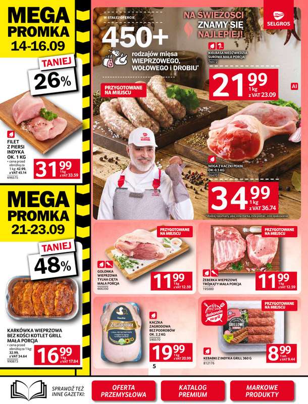 Selgros - gazetka promocyjna Oferta spożywcza od czwartku 10.09 do środy 23.09 - strona 5