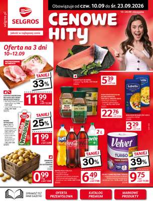 Selgros - gazetka promocyjna Oferta spożywcza od czwartku 10.09 do środy 23.09