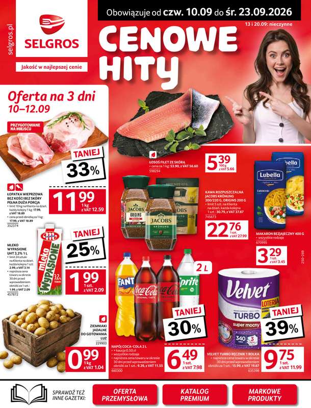 Selgros - gazetka promocyjna Oferta spożywcza od czwartku 10.09 do środy 23.09