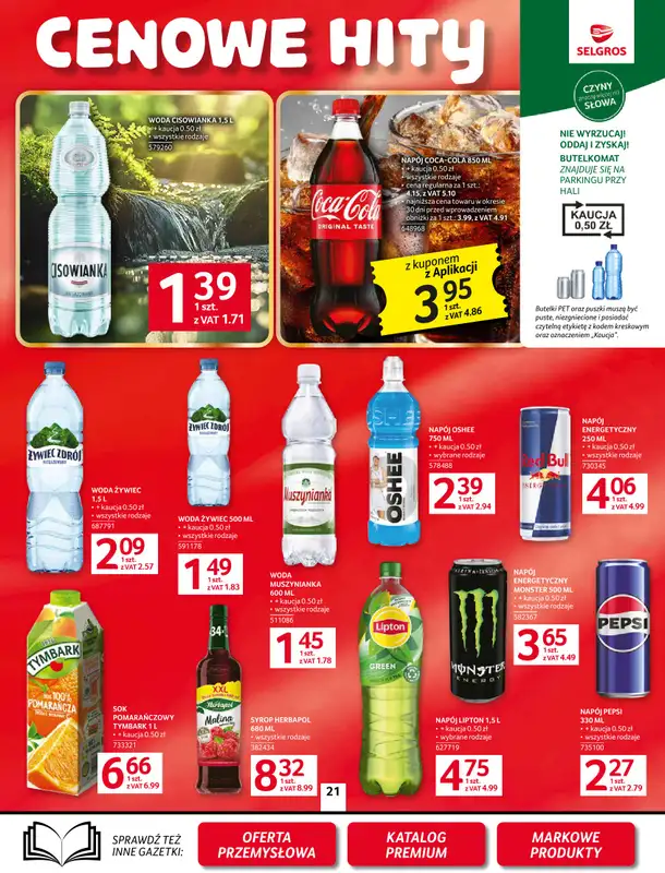 Selgros - gazetka promocyjna Oferta spożywcza od czwartku 10.09 do środy 23.09 - strona 21