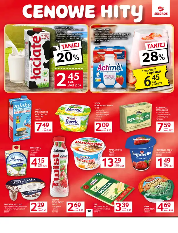 Selgros - gazetka promocyjna Oferta spożywcza od czwartku 10.09 do środy 23.09 - strona 10