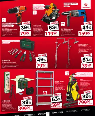 Selgros - gazetka promocyjna Totalna wyprzedaż od czwartku 10.09 do środy 23.09 - strona 15