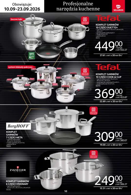 Selgros - gazetka promocyjna Katalog premium od czwartku 10.09 do środy 23.09 - strona 10