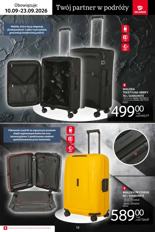 Selgros - gazetka promocyjna Katalog premium od czwartku 10.09 do środy 23.09 - strona 12
