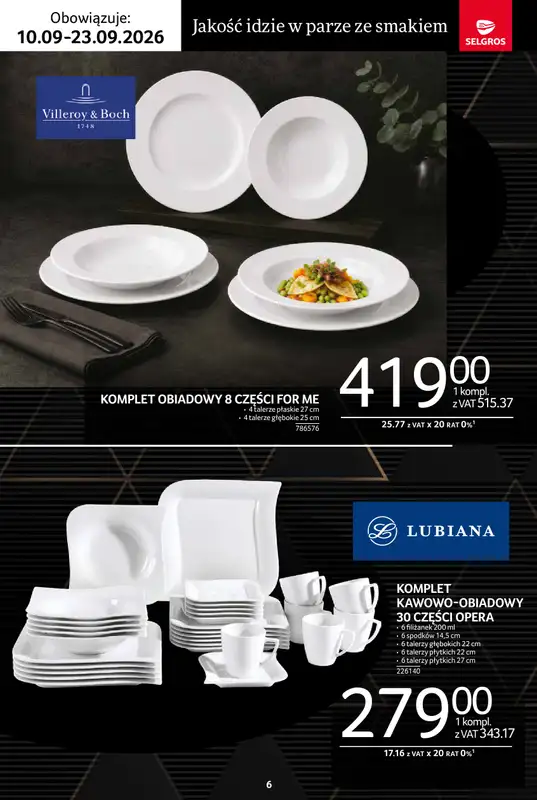 Selgros - gazetka promocyjna Katalog premium od czwartku 10.09 do środy 23.09 - strona 6
