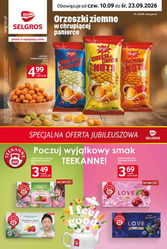 Selgros - gazetka promocyjna Specjalna Oferta Jubileuszowa od czwartku 10.09 do środy 23.09