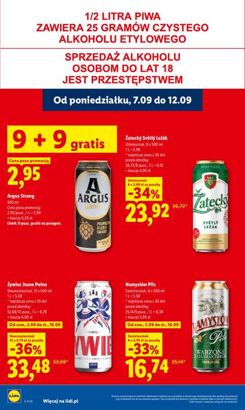 Lidl - gazetka promocyjna Oferta od poniedziałku od poniedziałku 07.09 do środy 09.09 - strona 48