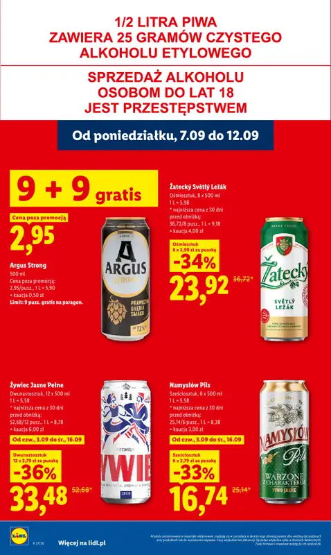 Lidl - gazetka promocyjna Oferta od poniedziałku od poniedziałku 07.09 do środy 09.09 - strona 48