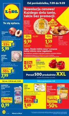 Lidl - gazetka promocyjna Oferta od poniedziałku od poniedziałku 07.09 do środy 09.09