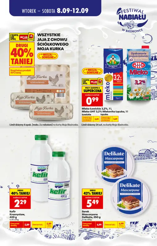 Biedronka - gazetka promocyjna Festiwal nabiału   - strona 3