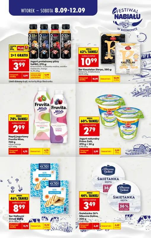 Biedronka - gazetka promocyjna Festiwal nabiału   - strona 2