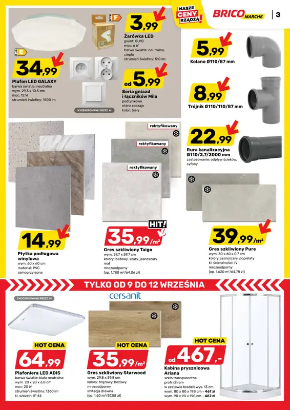 Bricomarche - gazetka promocyjna Gazetka od środy 09.09 do soboty 19.09 - strona 3