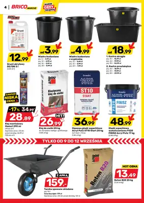 Bricomarche - gazetka promocyjna Gazetka od środy 09.09 do soboty 19.09 - strona 4