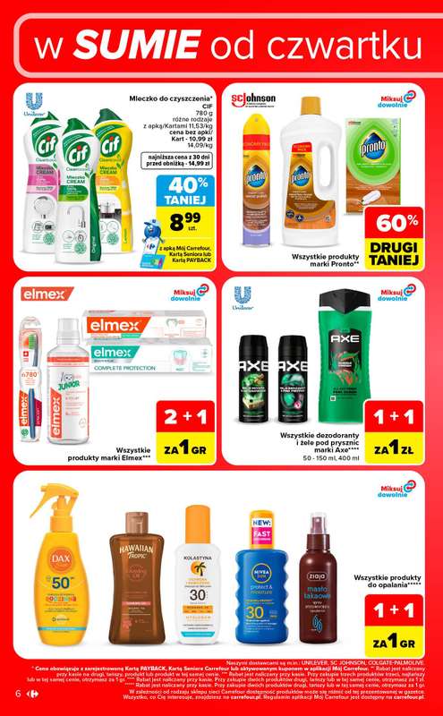 Carrefour - gazetka promocyjna W sumie od czwartku weekend okazji od czwartku 10.09 do soboty 12.09 - strona 6