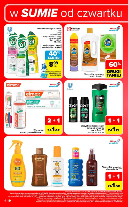 Carrefour - gazetka promocyjna W sumie od czwartku weekend okazji od czwartku 10.09 do soboty 12.09 - strona 6
