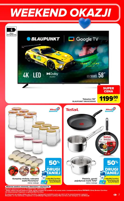 Carrefour - gazetka promocyjna W sumie od czwartku weekend okazji od czwartku 10.09 do soboty 12.09 - strona 7