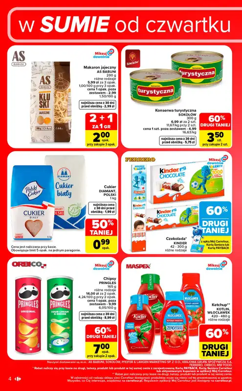 Carrefour - gazetka promocyjna W sumie od czwartku weekend okazji od czwartku 10.09 do soboty 12.09 - strona 4