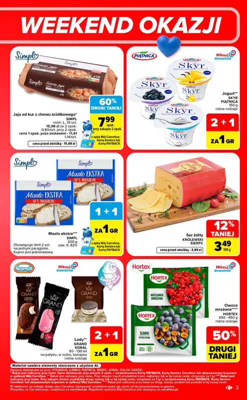 Carrefour Market - gazetka promocyjna W sumie od czwartku weekend okazji od czwartku 10.09 do soboty 12.09 - strona 3