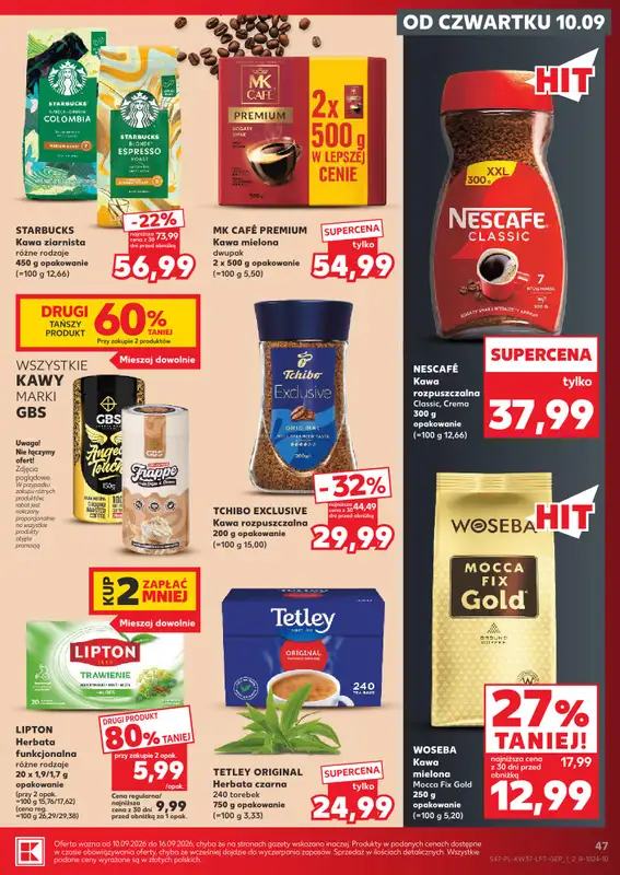 Kaufland - gazetka promocyjna Gazetka Tygodnia od czwartku 10.09 do środy 16.09 - strona 47