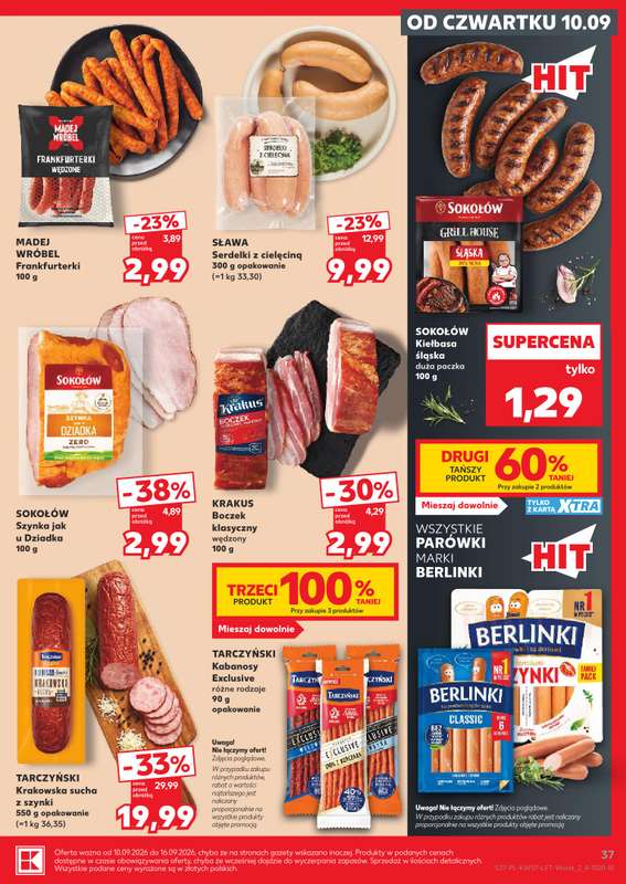 Kaufland - gazetka promocyjna Gazetka Tygodnia od czwartku 10.09 do środy 16.09 - strona 37