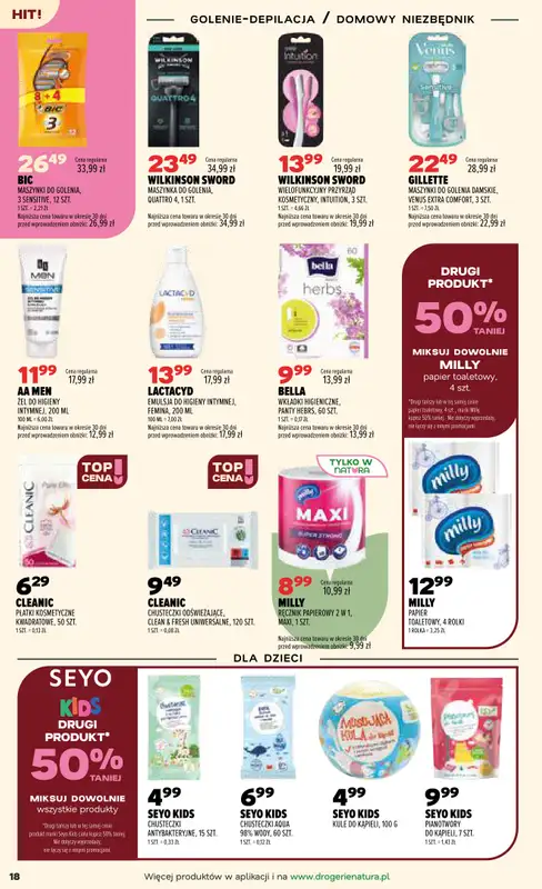 Drogerie Natura - gazetka promocyjna Gazetka od wtorku 08.09 do poniedziałku 21.09 - strona 18