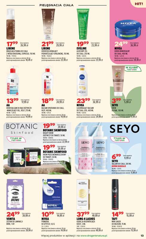 Drogerie Natura - gazetka promocyjna Gazetka od wtorku 08.09 do poniedziałku 21.09 - strona 13