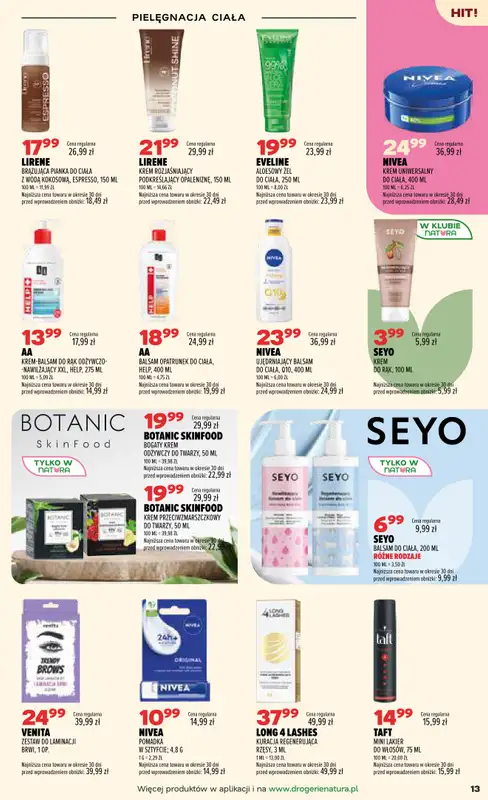 Drogerie Natura - gazetka promocyjna Gazetka od wtorku 08.09 do poniedziałku 21.09 - strona 13