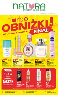 Drogerie Natura - gazetka promocyjna Gazetka od wtorku 08.09 do poniedziałku 21.09